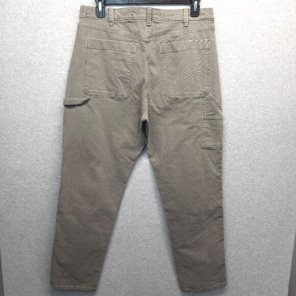 Abercrombie & Fitch Heavy Canvas Carpenter Pants Mens 34x34 Cotton Workwear - Picture 5 of 15